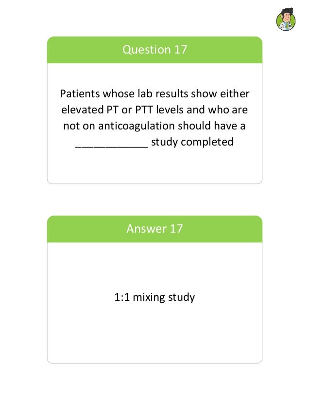 Internal Medicine Board Review Hematology Flashcards by Knowmedge