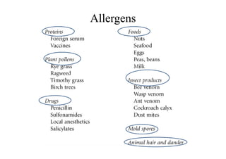 Allergens
 