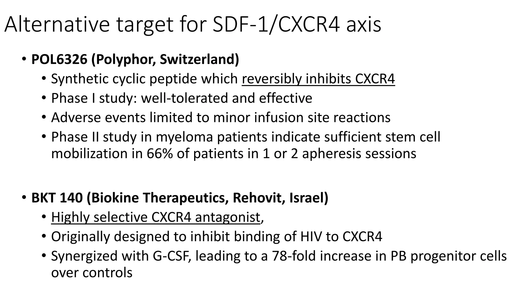 Polyphor Hematopoietic Stem Cell Harvesting and Mobilization.pptx