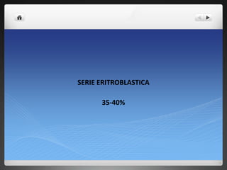 SERIE ERITROBLASTICA 
35-40% 
 