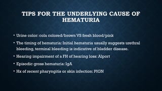 Hematuria.presentation hematuria powerpoint | PPTX