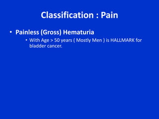 Is the patient passing clots? 