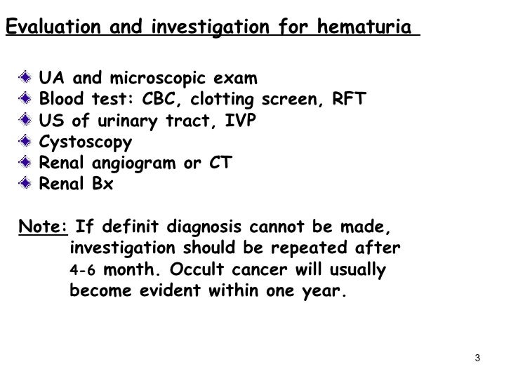 Hematuria& Proteinuria