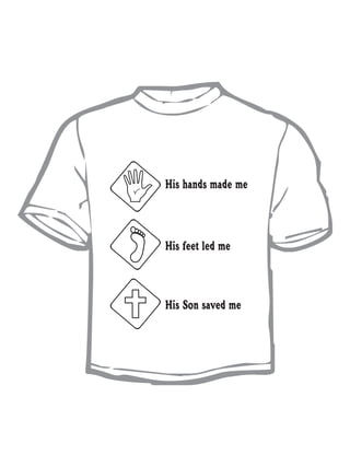 His hands made me



His feet led me



His Son saved me
 