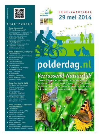 Hemelvaartsdag 29 05-'14 #polder tocht'14