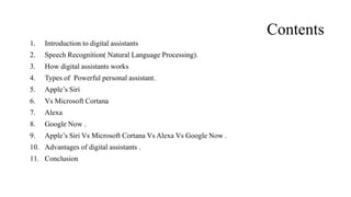 Digital assistants | PPTX