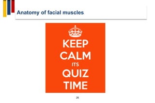 26
Anatomy of facial muscles
 