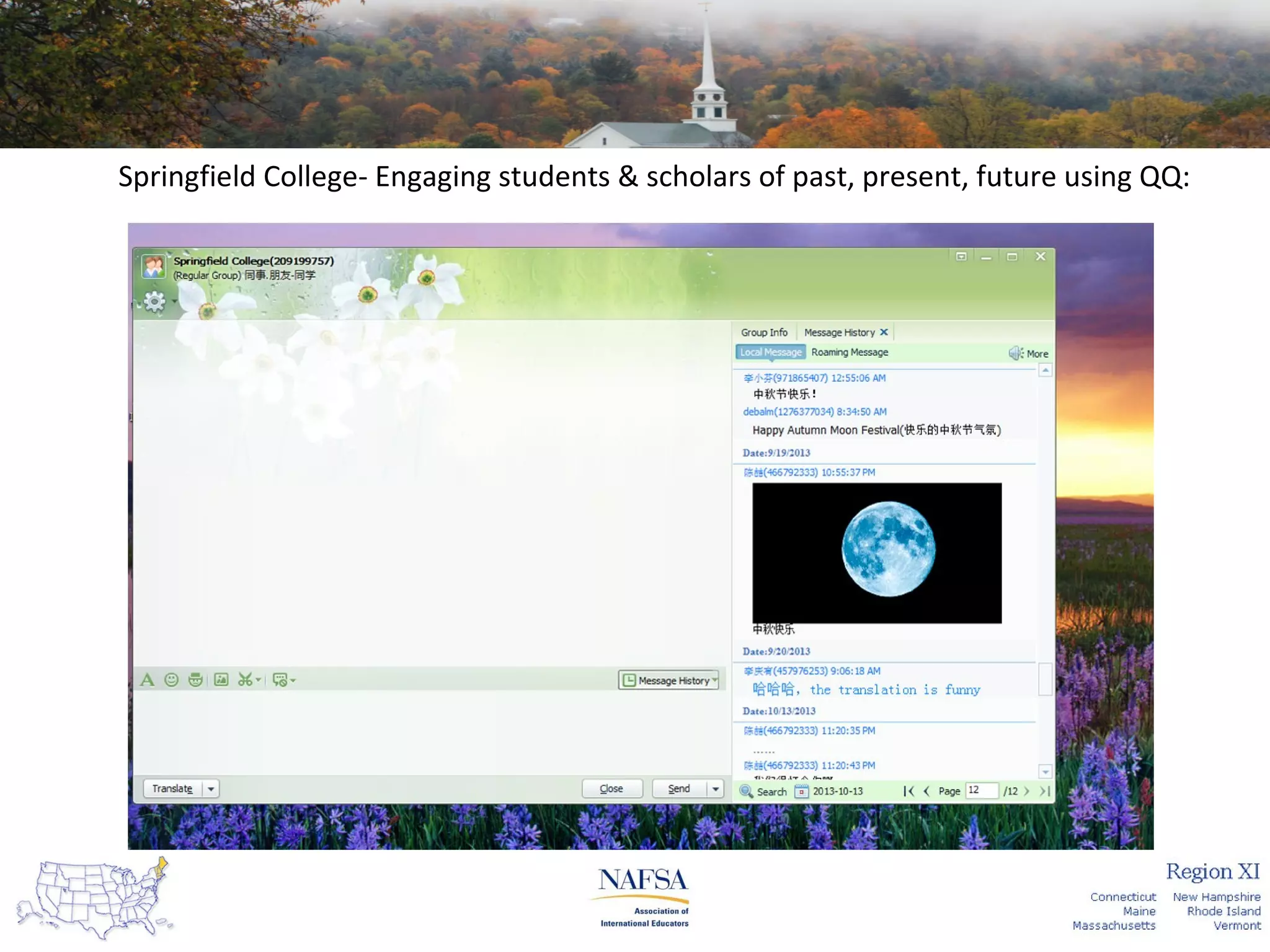 Springfield College- Engaging students & scholars of past, present, future using QQ:

 