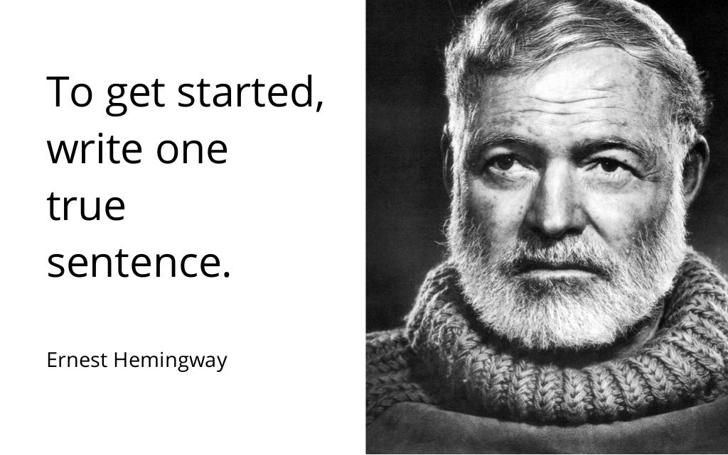 5 Writing tips by Ernest Hemingway