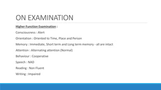 HEMIPARESIS CASE PRESENTATION | PPT