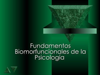 Fundamentos Biomorfuncionales de la Psicología  