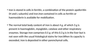HEMOCHROMATOSIS pathogenesis and management .pptx