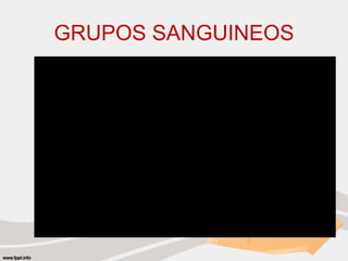 GRUPOS SANGUINEOS
 
