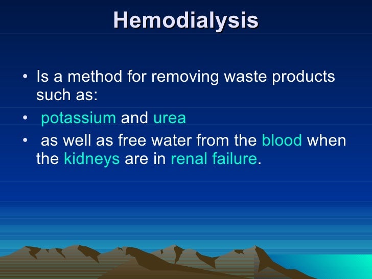 Hemodialysis Final