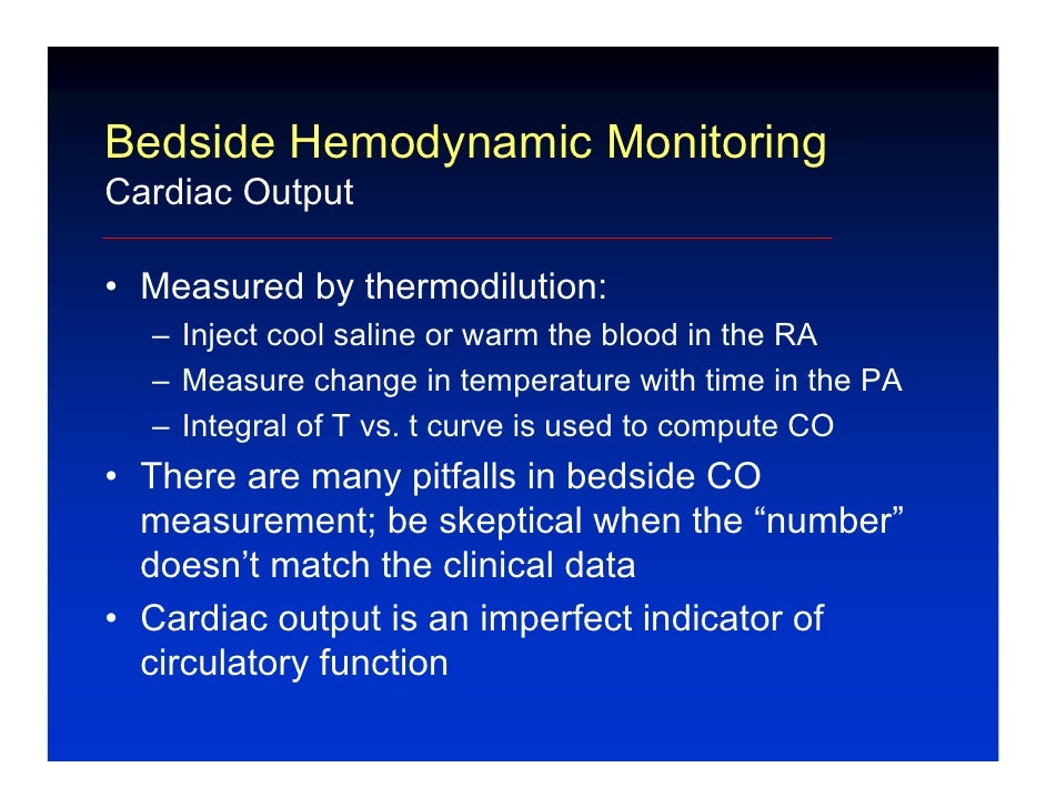 Hemodynamic monitoring