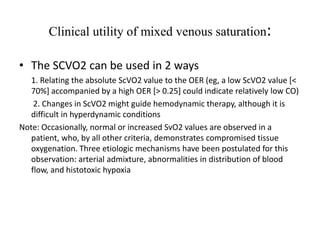 Scvo2 Swan Hemodynamic monitoring | PPTX