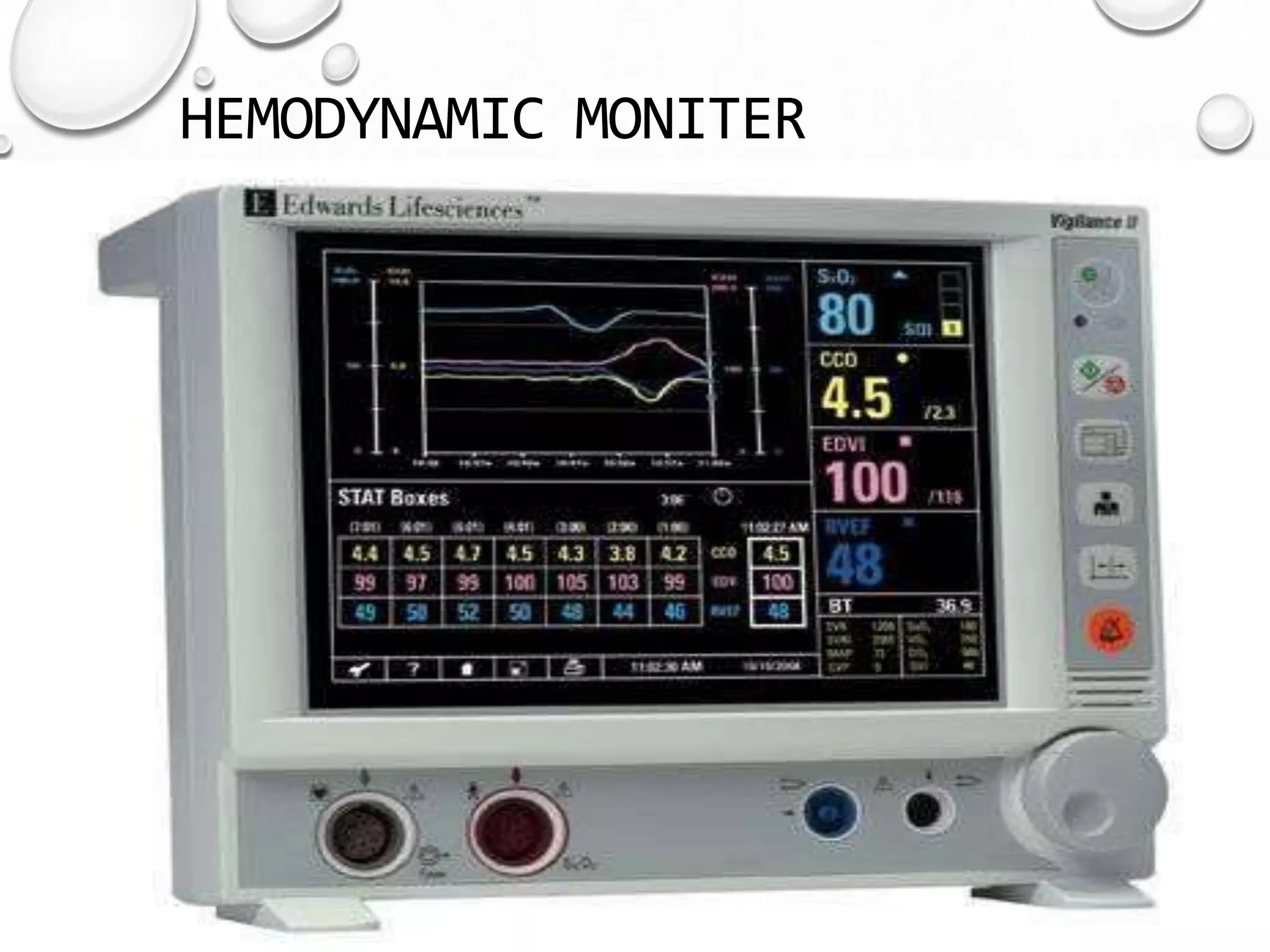 Hemodynamic monitoring