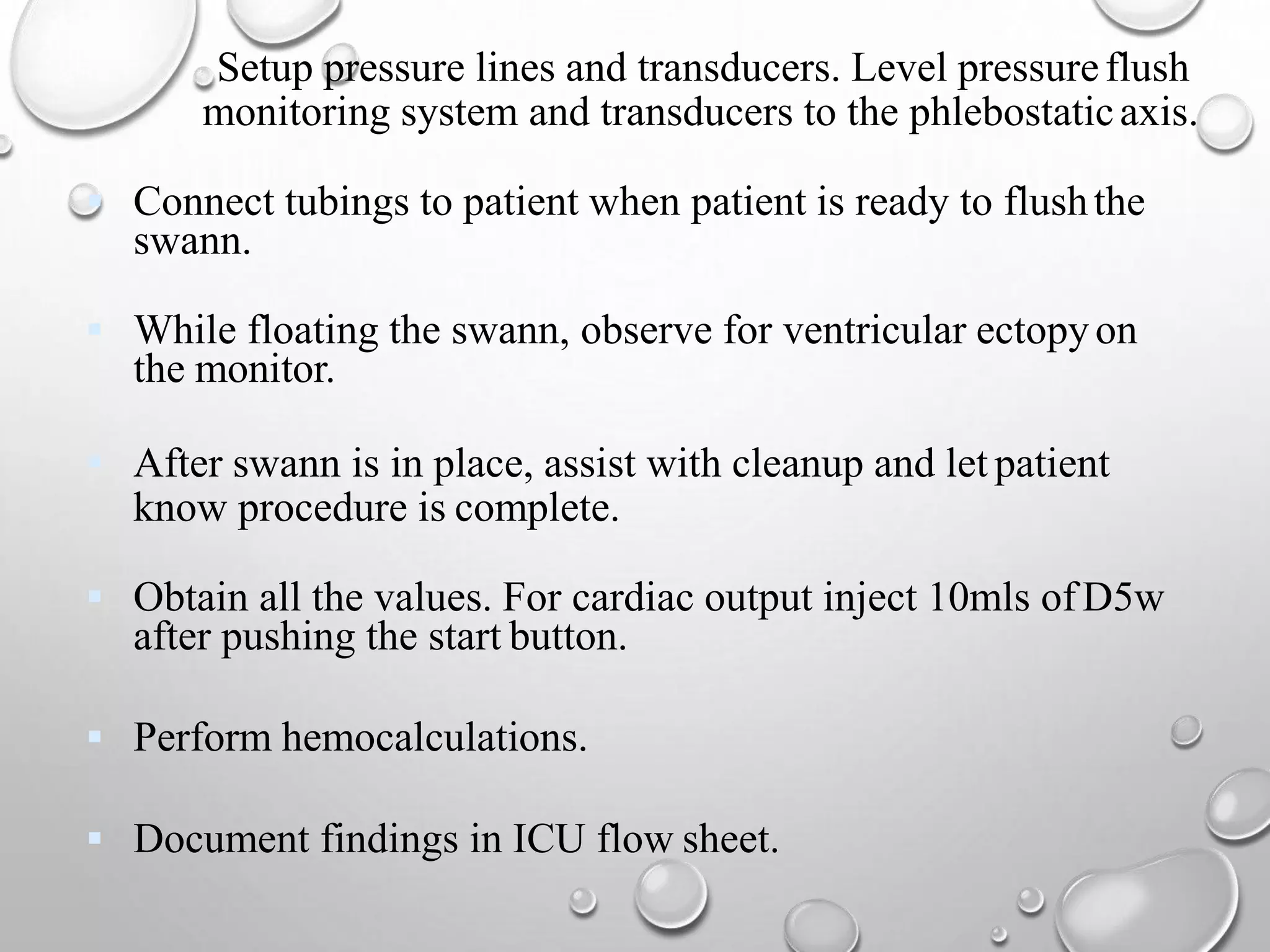 Hemodynamic monitoring