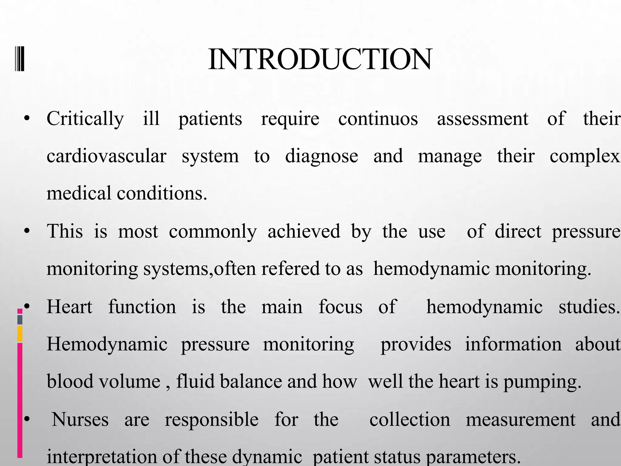 Hemodynamic monitoring