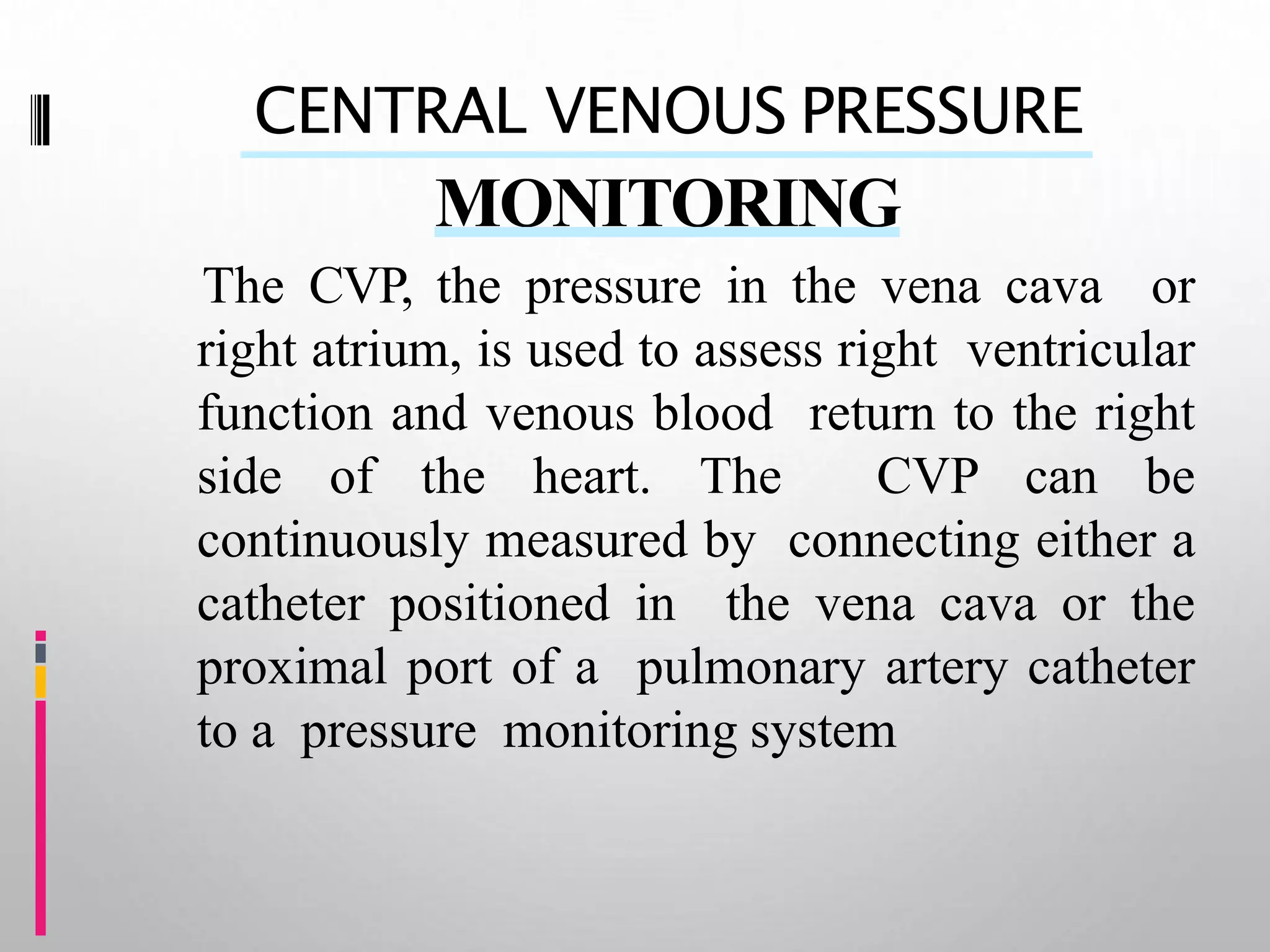 Hemodynamic monitoring