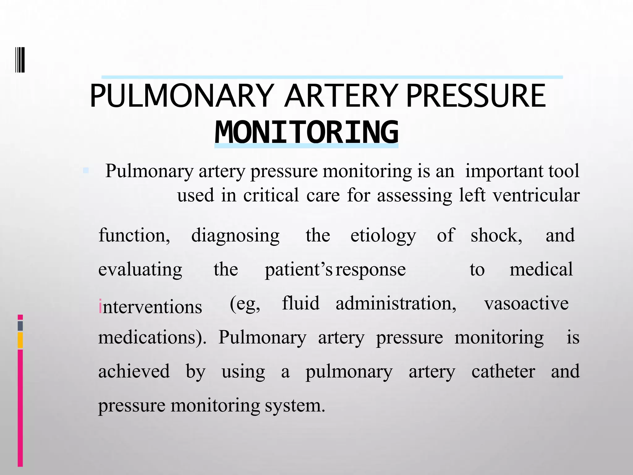 Hemodynamic monitoring