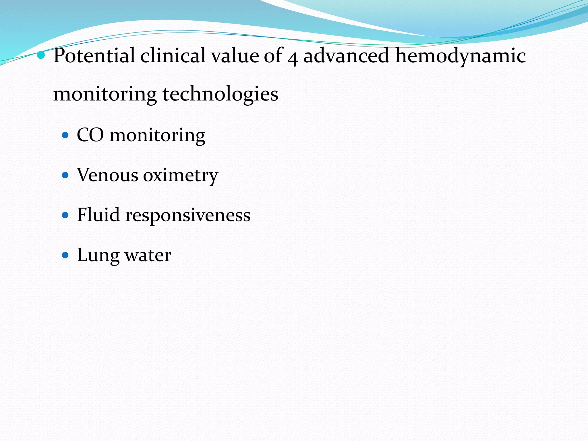 Hemodynamic monitoring in ICU | PPTX