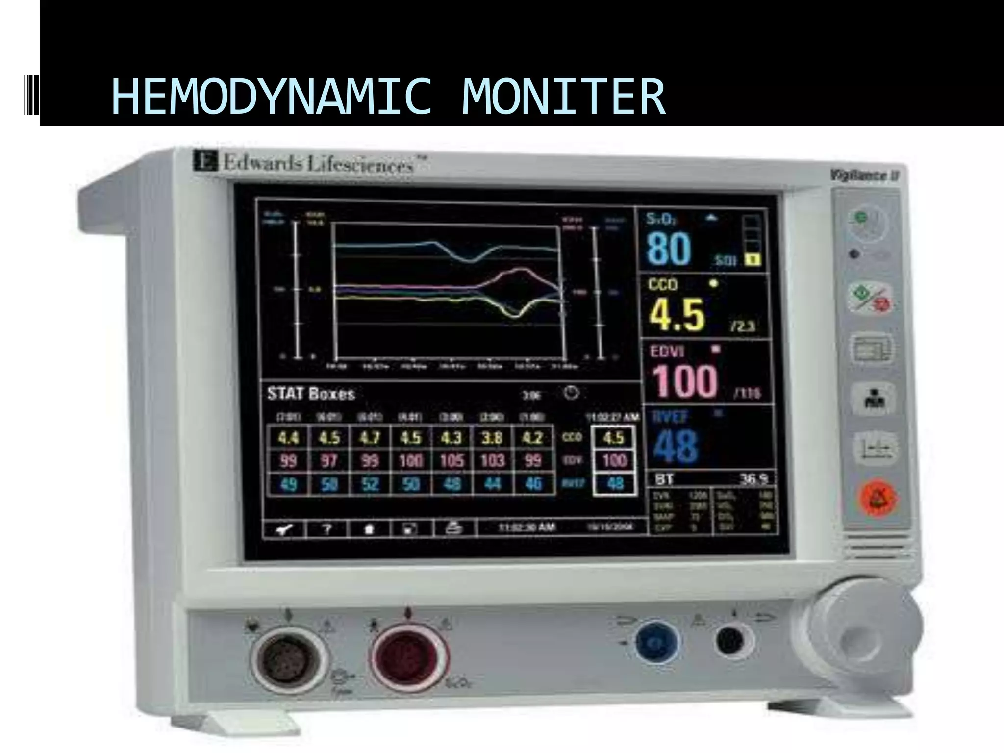 HEMODYNAMIC MONITER

 