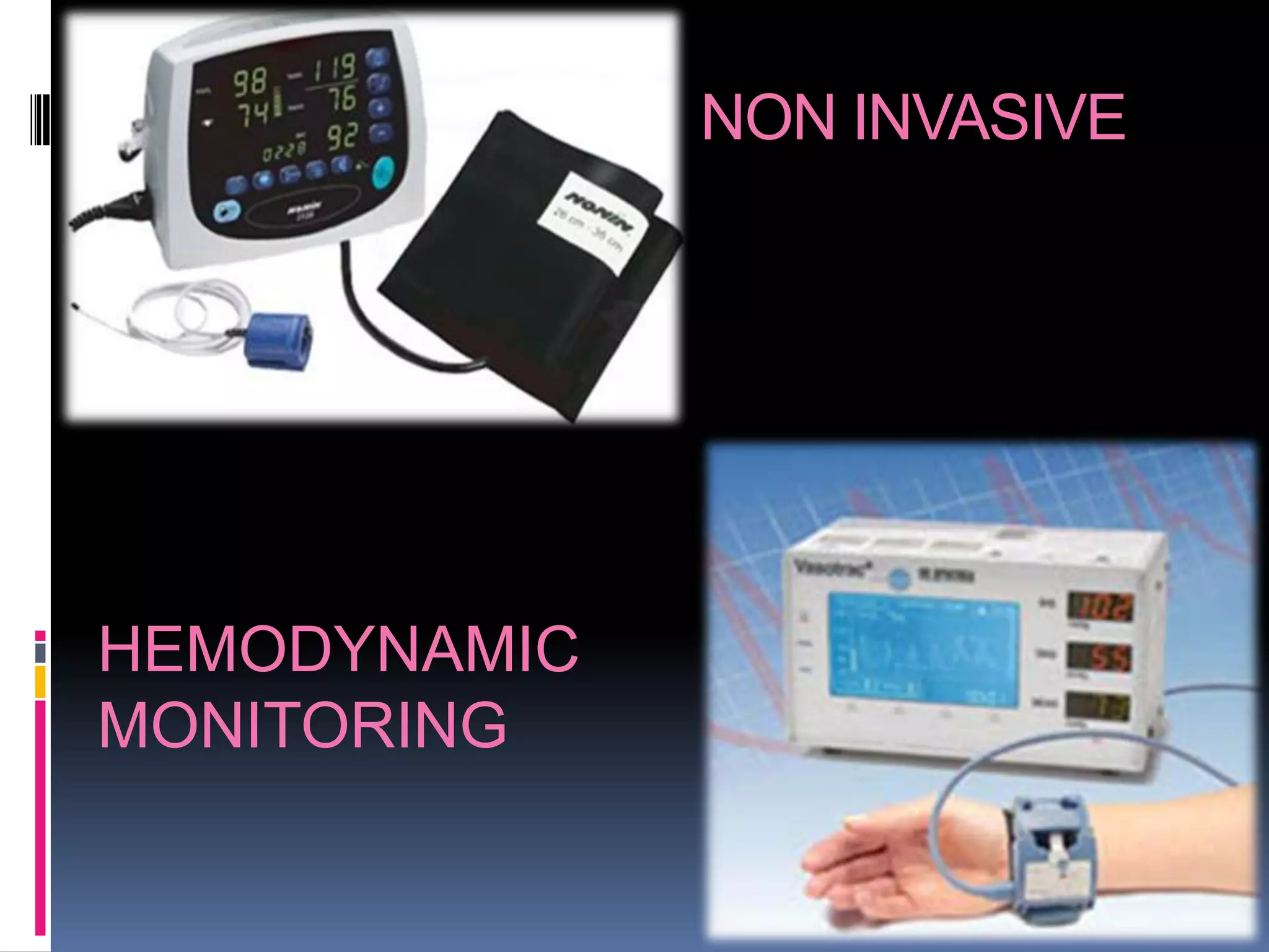 NON INVASIVE

HEMODYNAMIC
MONITORING

 