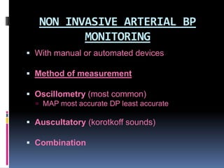 Oscillometry Map Hemodynamic monitoring ppt | PPTX
