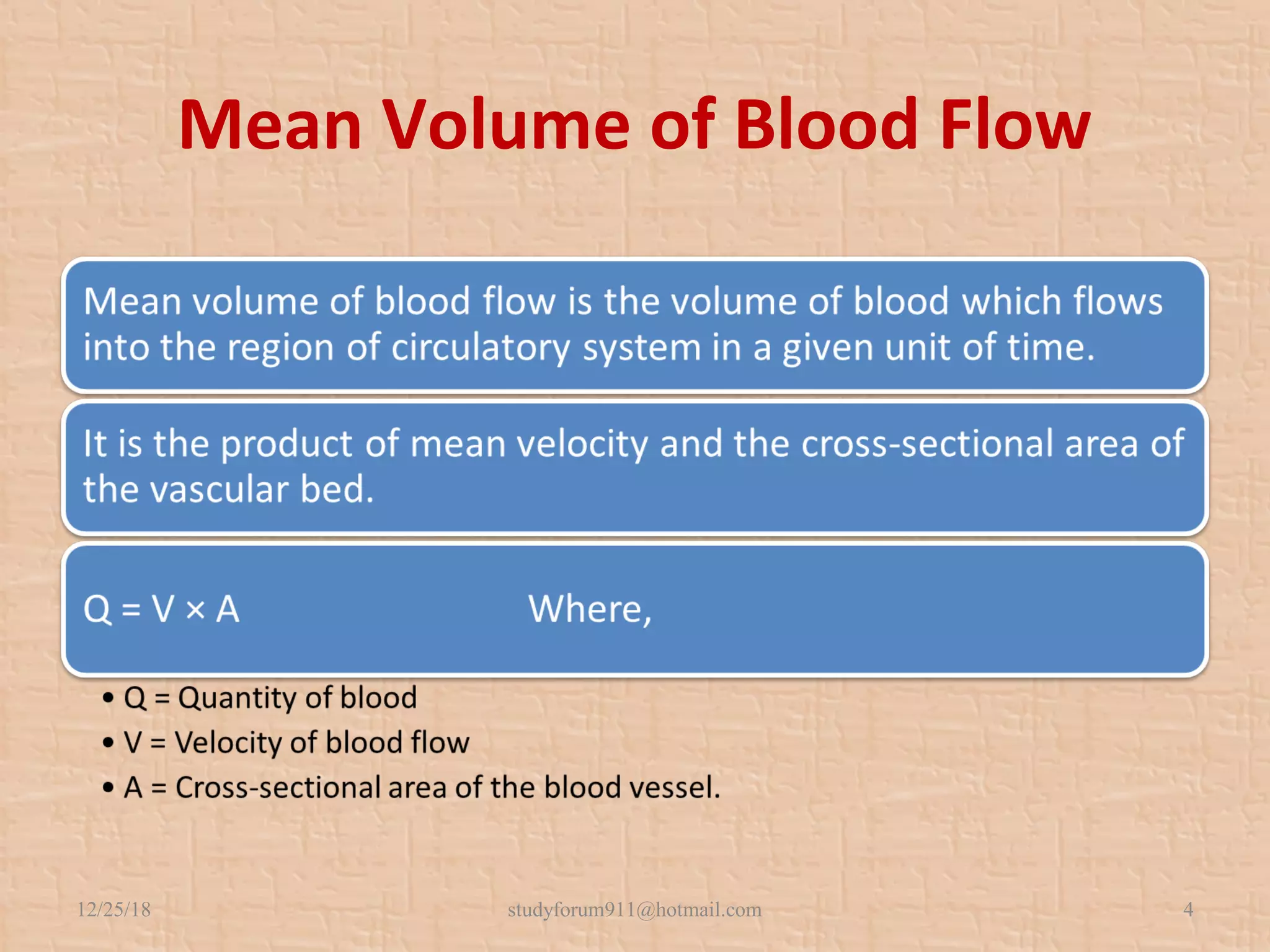 Mean Volume of Blood Flow
12/25/18 studyforum911@hotmail.com 4
 