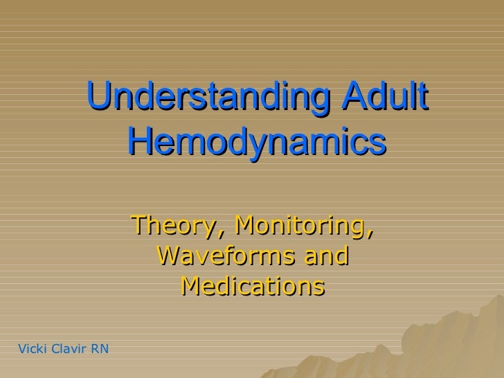 hemodynamics for dummies