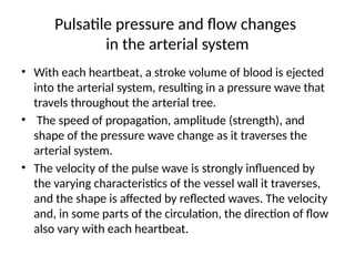 Pulsation Flow HEMODYNAMICS OF VASCULAR DISEASES ppt.pptx