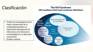 Clasificación
• Análisis de subcategorías para
mejor comprensión de la
complejidad genética, la
importante participación de
infecciones o de afecciones
reumatológicas y el adecuado
tratamiento.
• Pueden coexistir
 