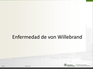 Enfermedad de von Willebrand