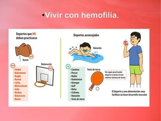Vivir con hemofilia.
●
 