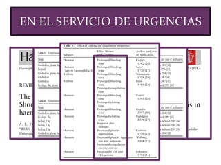 EN EL SERVICIO DE URGENCIAS
 