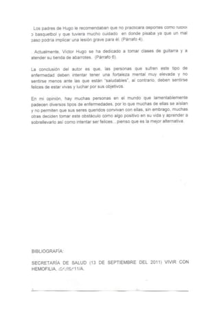 Hemofilia, resumen nucleo