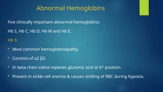 Comprehensive Overview of Hemoglobin: Structure, Types, Disorders, and ...