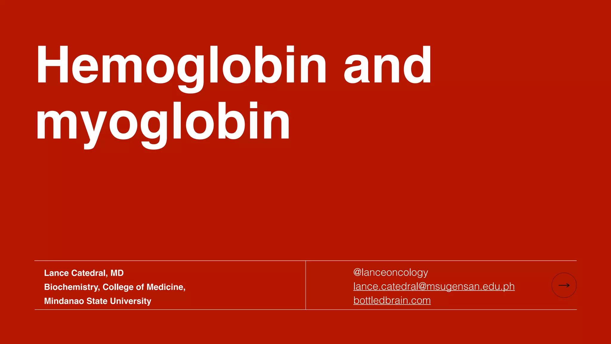 Hemoglobin and myoglobin | PDF