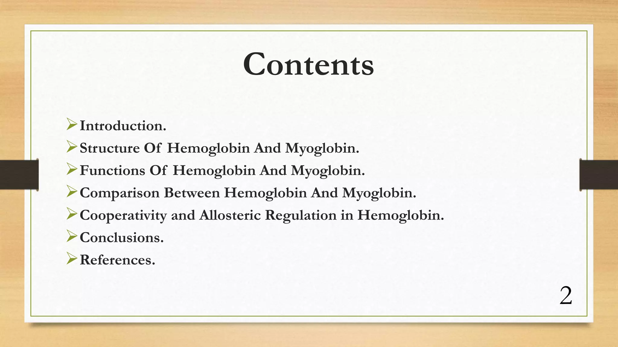 Hemoglobin and myoglobin(new) | PPTX