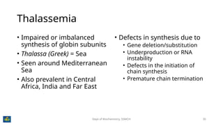 Chemistry of Hemoglobin, the miracle molecule that carries oxygen | PPTX