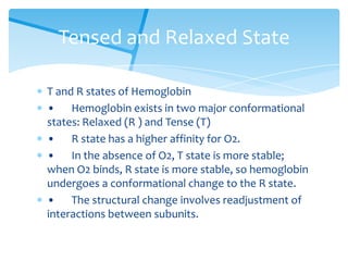 Hemoglobin T R State Hemoglobin disorders final | PPTX