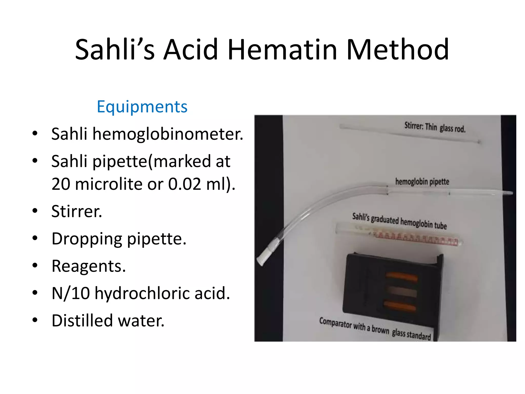 Microteaching Practicals - Hemoglobin estimation | PPTX
