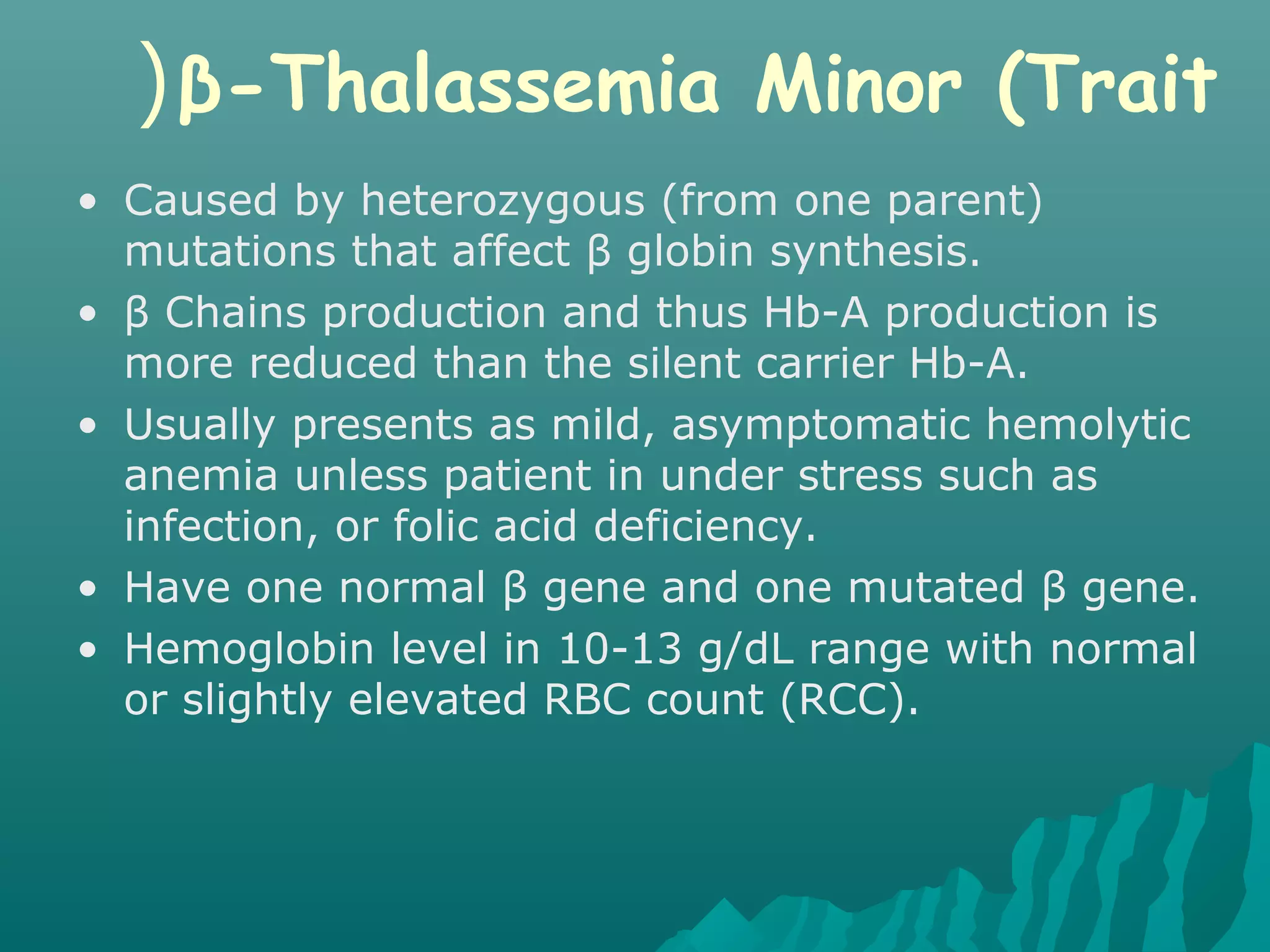 Hemoglobinopathies | PPT