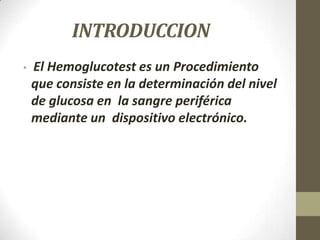 Hemoglucotest | PPTX