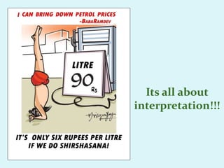 Its all about
interpretation!!!
 
