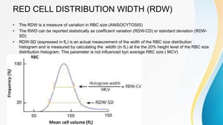What Is Rdw HEMOGRAM slides to help with health care | PPTX