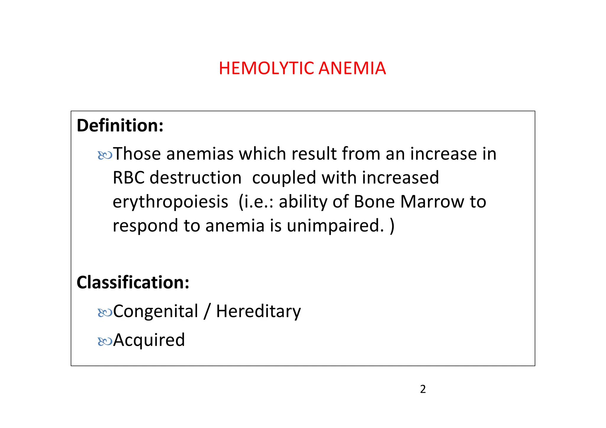 Hemolytic-Anemia - a review of Hemolytic-Anemia | PPT