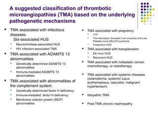HEMOLYTIC-UREMIC SYNDROME AND THROMBOTIC THROMBOCYTOPENIC PURPURA.ppt