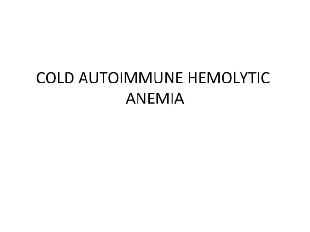 Hemolytic Anemia PPT